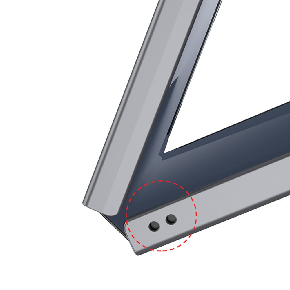 Galaxy Z Flip 7 Kılıf Wireless Şarj Özellikli Zore Kıpta M-safe Kapak Gri