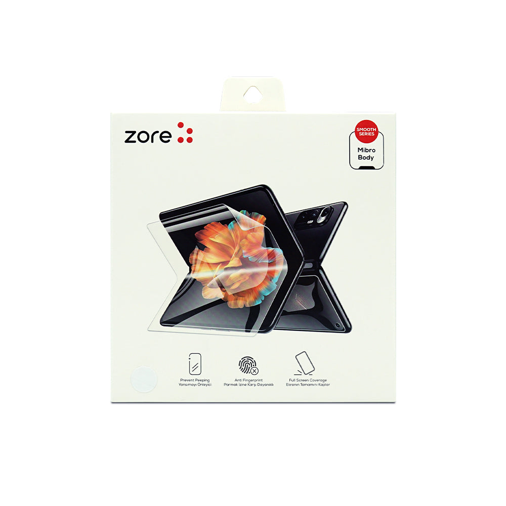 Galaxy Z Fold 3 Zore Hizalama Aparatlı S-Fit Body Ekran Koruyucu Renksiz