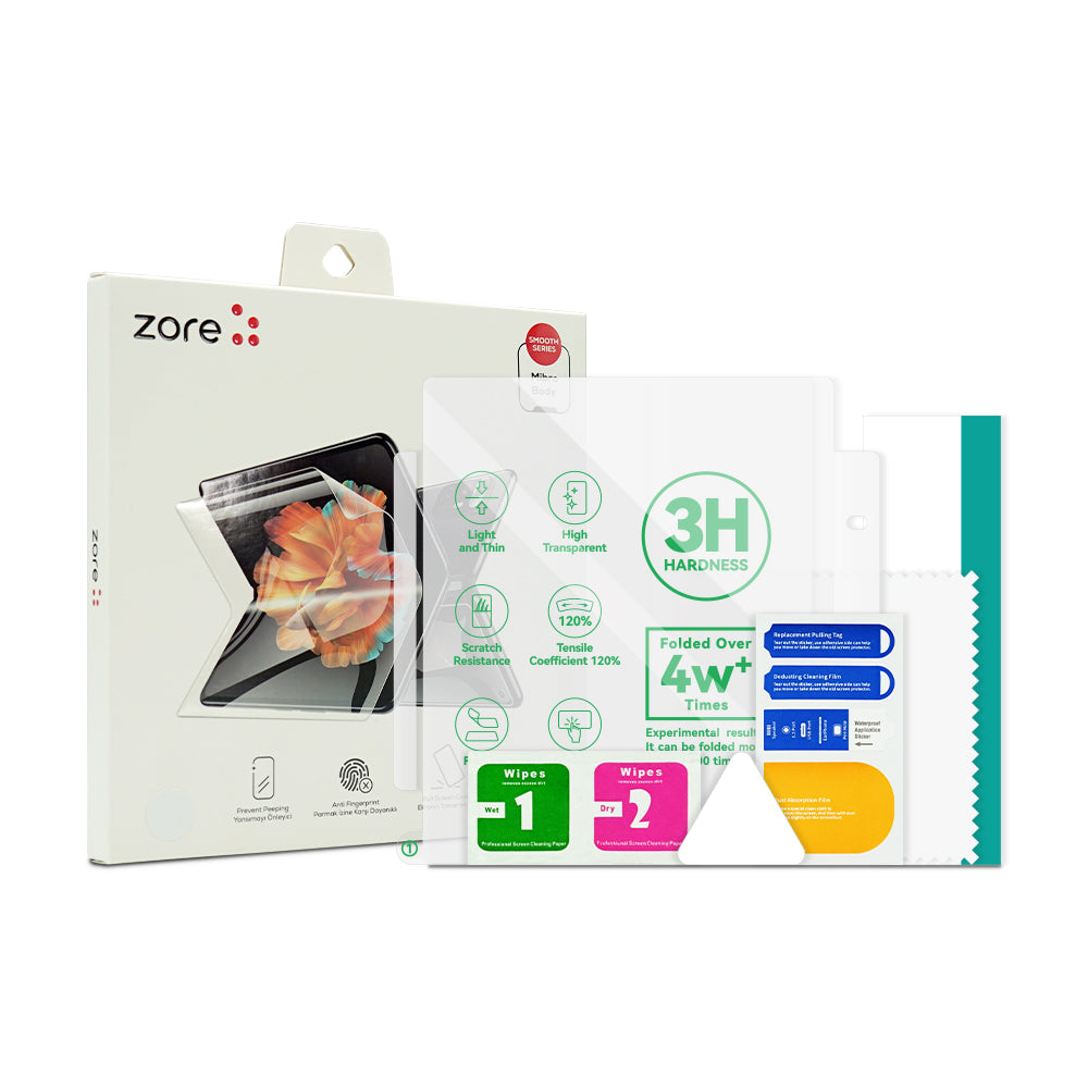 Galaxy Z Fold 3 Zore Hizalama Aparatlı S-Fit Body Ekran Koruyucu Renksiz