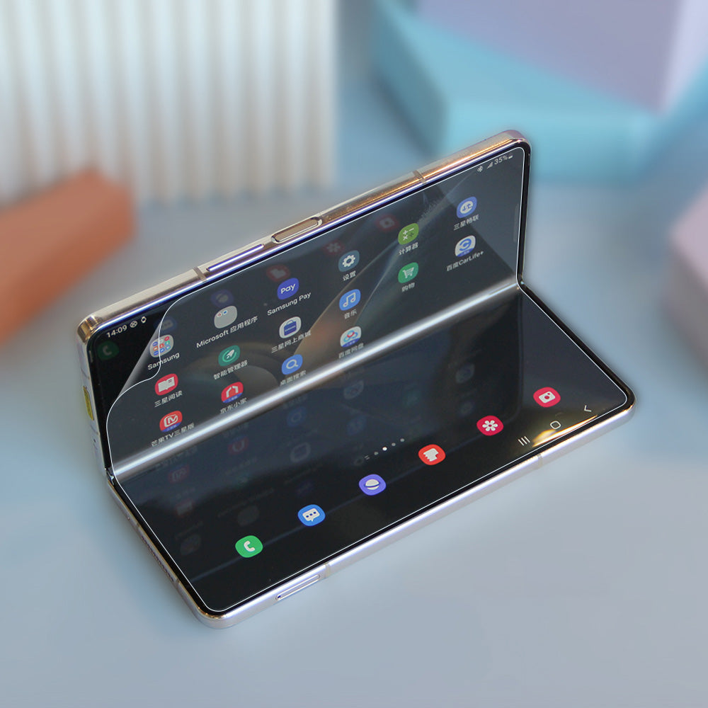 Galaxy Z Fold 4 Zore Hizalama Aparatlı S-Fit Body Ekran Koruyucu Renksiz