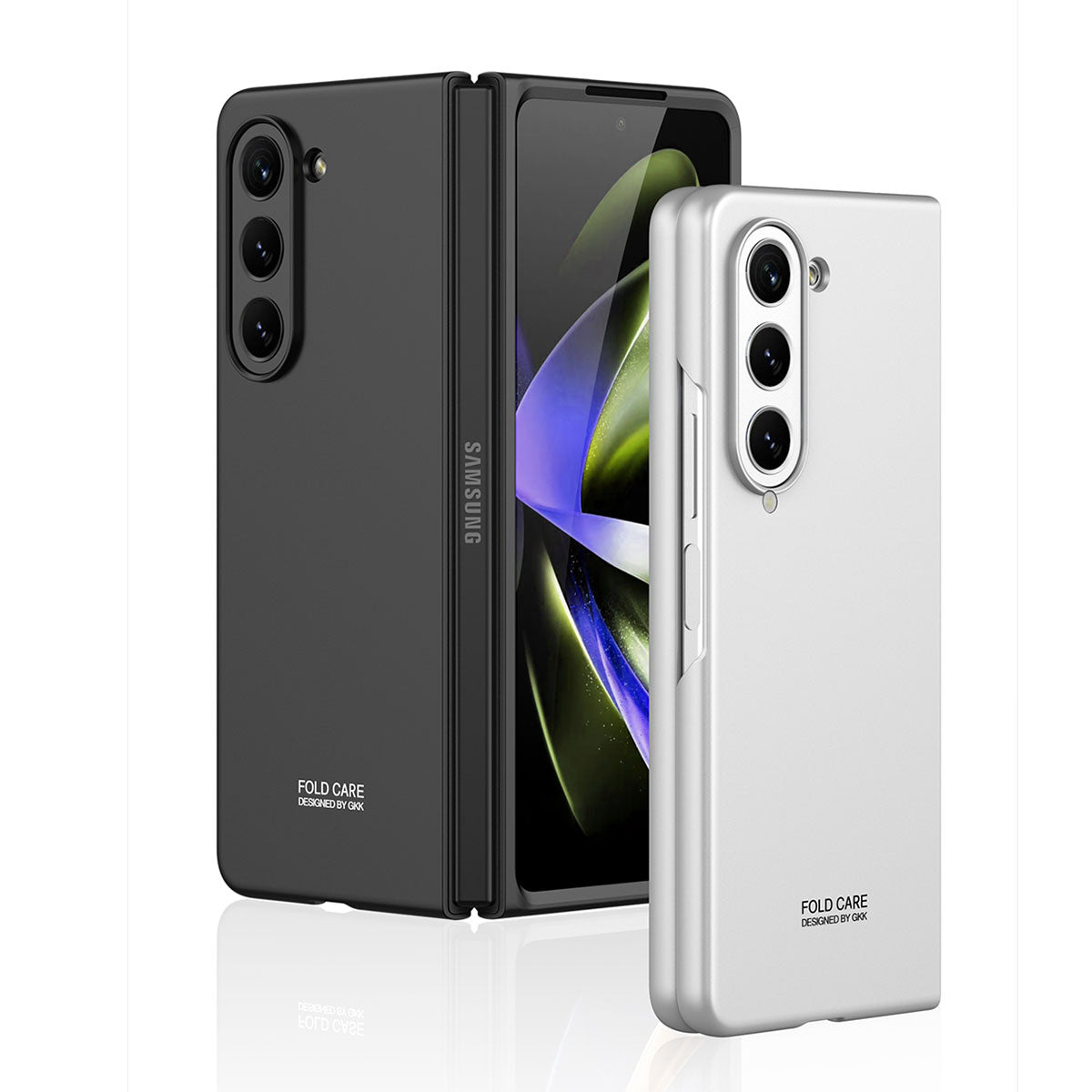 Galaxy Z Fold 5 Kılıf Zore Sert Kıpta Kapak Gri