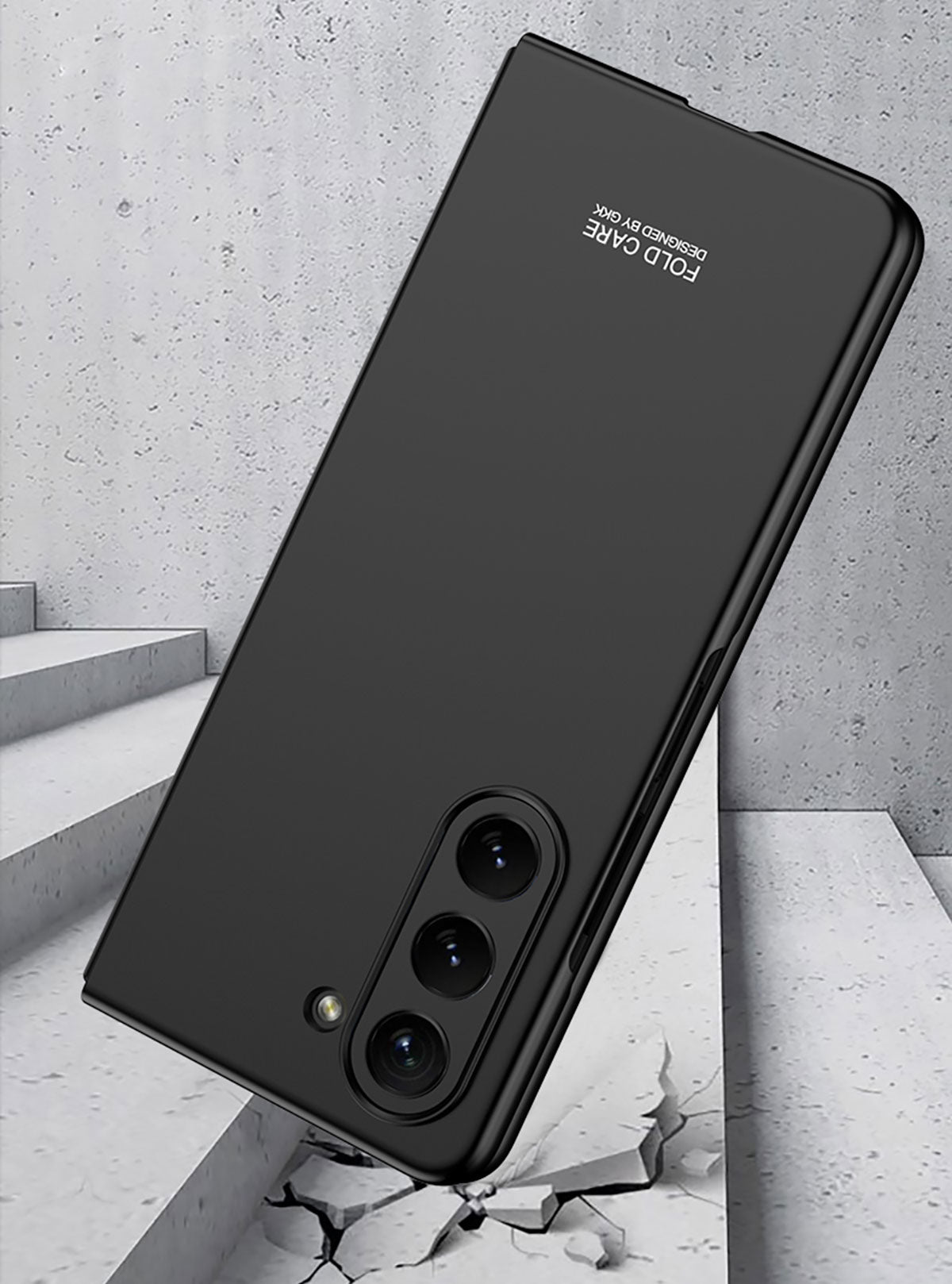 Galaxy Z Fold 5 Kılıf Zore Sert Kıpta Kapak Koyu Yeşil