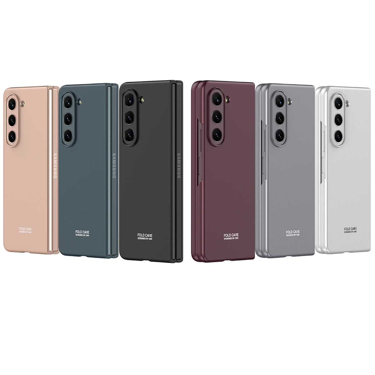 Galaxy Z Fold 5 Kılıf Zore Sert Kıpta Kapak Koyu Yeşil