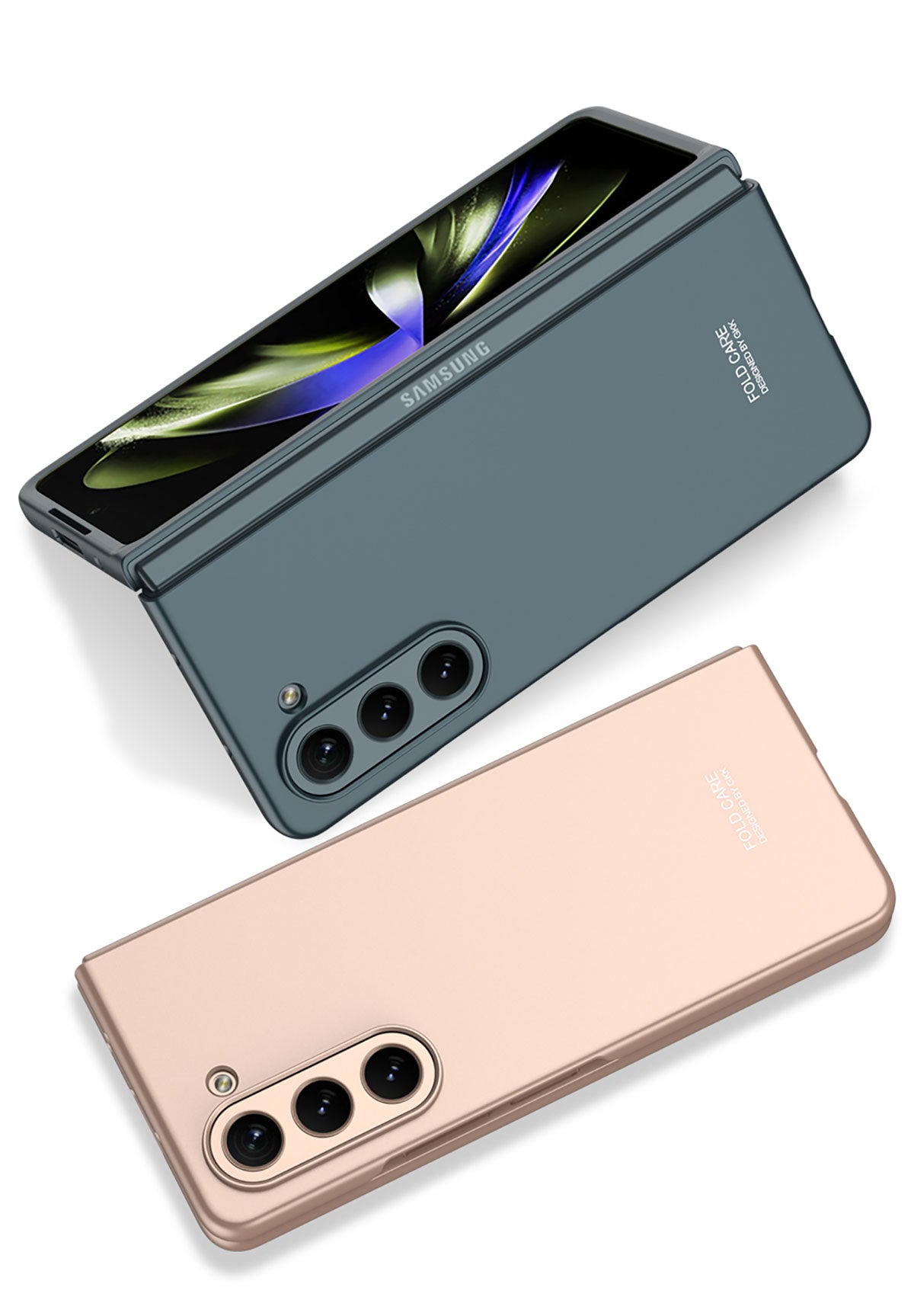 Galaxy Z Fold 5 Kılıf Zore Sert Kıpta Kapak Kırmızı