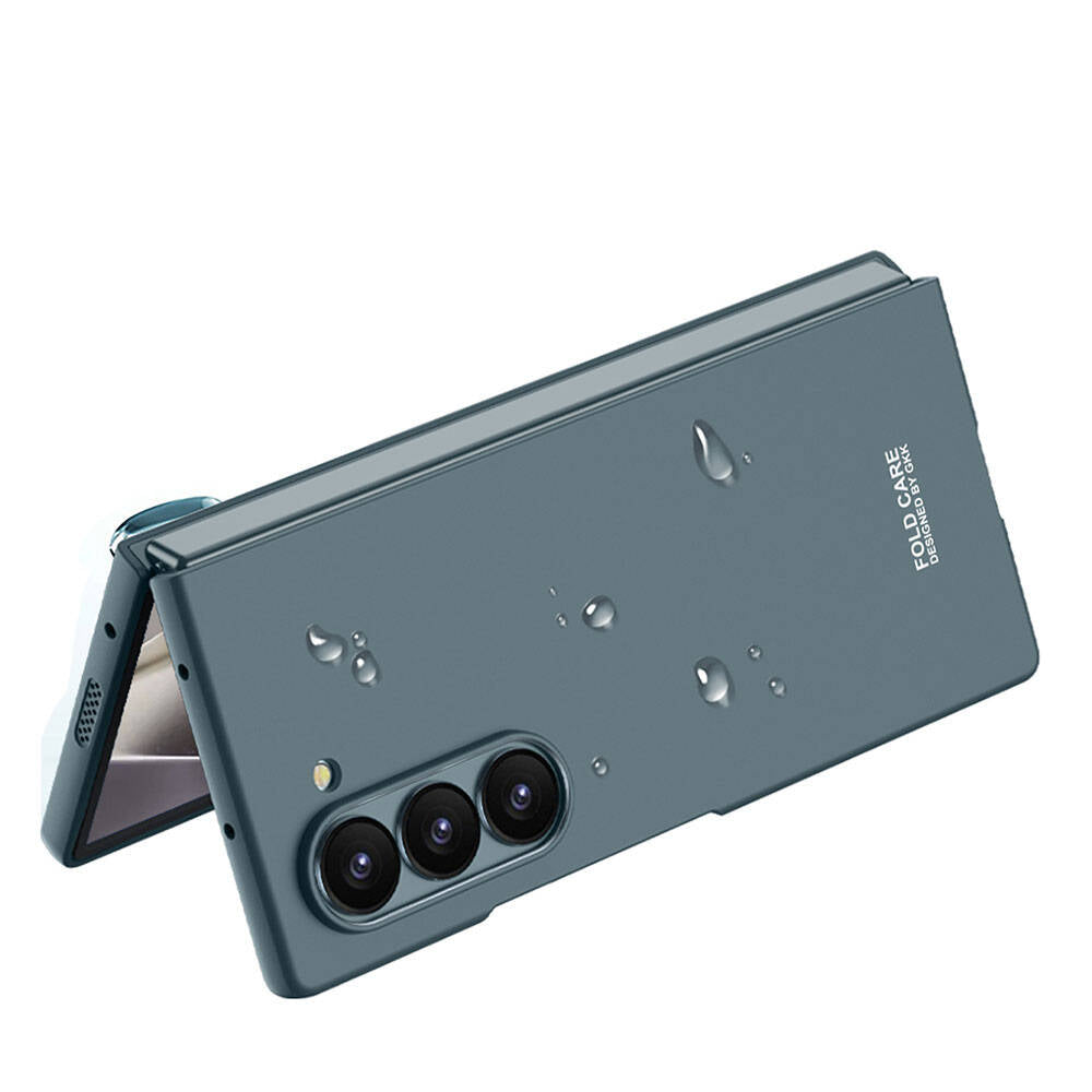 Galaxy Z Fold 6 Kılıf Zore Sert Kıpta Kapak Titanyum-Gri