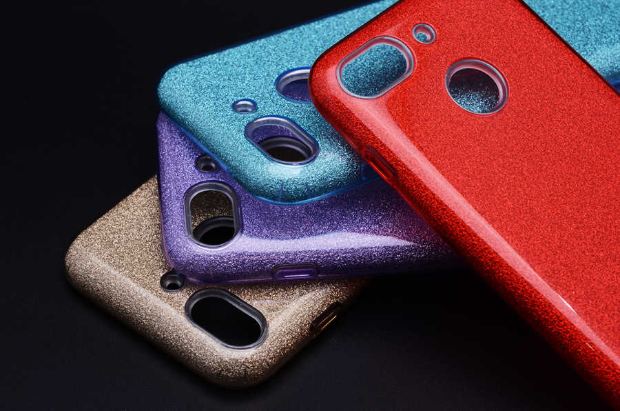 General Mobile 8 Go Kılıf Zore Shining Silikon Mor