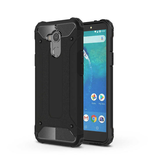 General Mobile 8 Kılıf Zore Crash Silikon Kapak Siyah