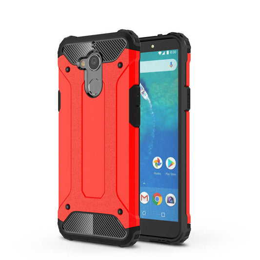 General Mobile 8 Kılıf Zore Crash Silikon Kapak Kırmızı