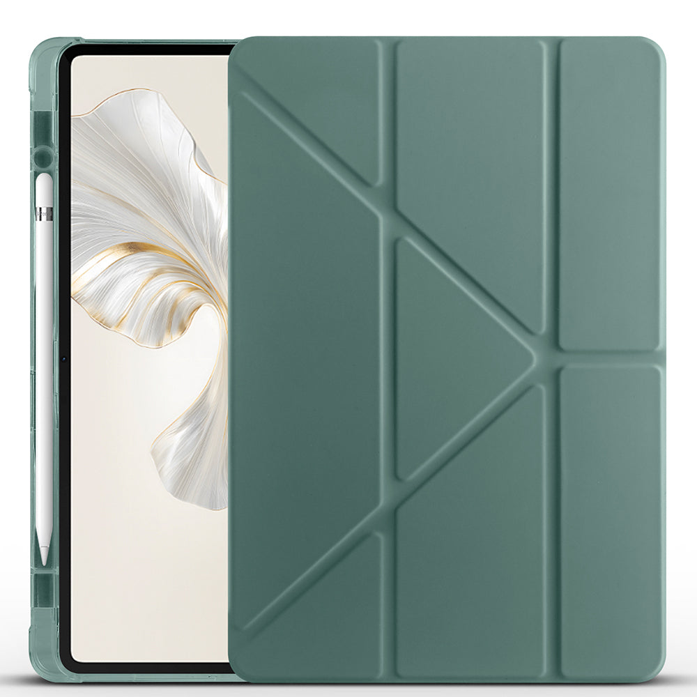 Honor Pad 9 Kılıf Zore Tri Folding Kalem Bölmeli Standlı Kılıf Siyah