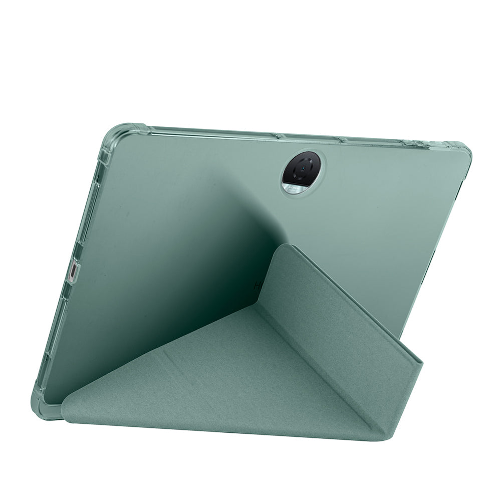 Honor Pad 9 Kılıf Zore Tri Folding Kalem Bölmeli Standlı Kılıf Rose Gold