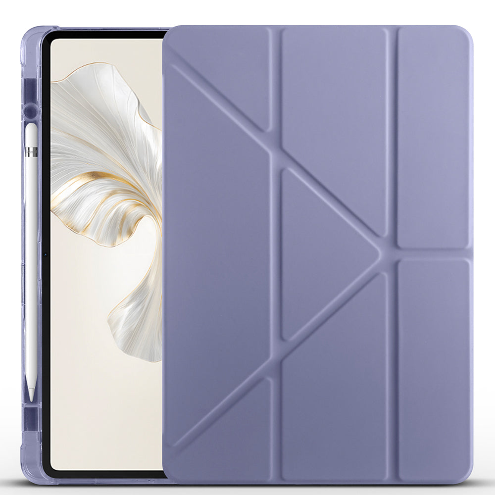 Honor Pad 9 Kılıf Zore Tri Folding Kalem Bölmeli Standlı Kılıf Lacivert