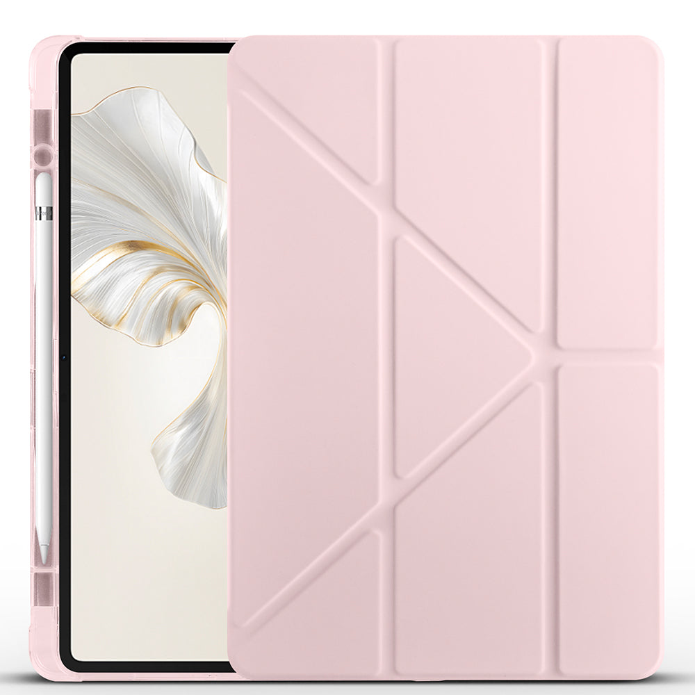 Honor Pad 9 Kılıf Zore Tri Folding Kalem Bölmeli Standlı Kılıf Siyah