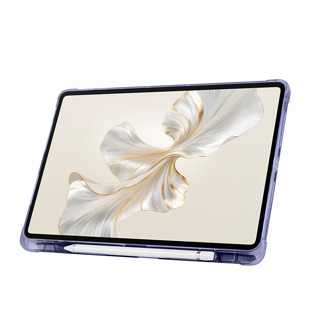 Honor Pad 9 Kılıf Zore Tri Folding Kalem Bölmeli Standlı Kılıf Siyah