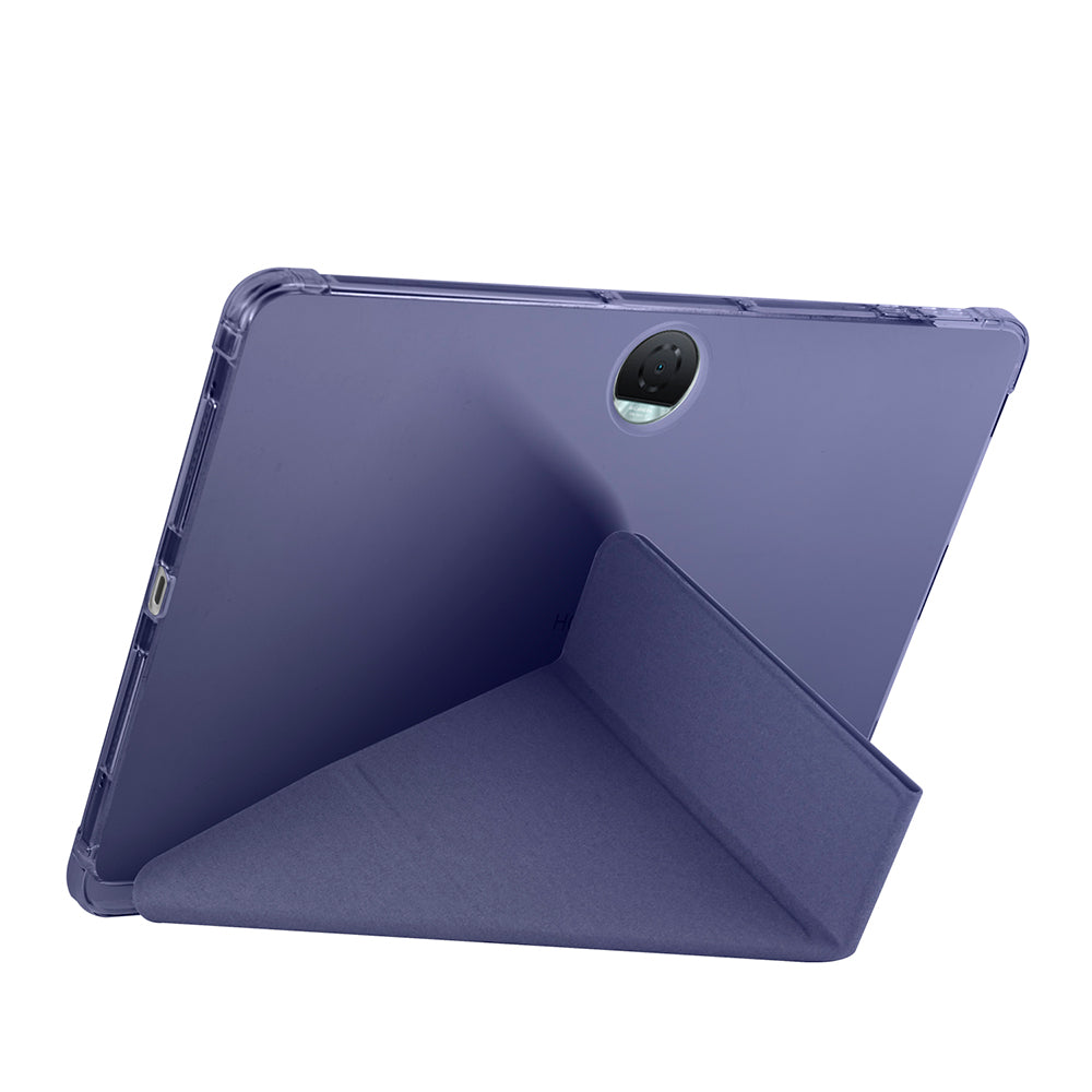 Honor Pad 9 Kılıf Zore Tri Folding Kalem Bölmeli Standlı Kılıf Rose Gold