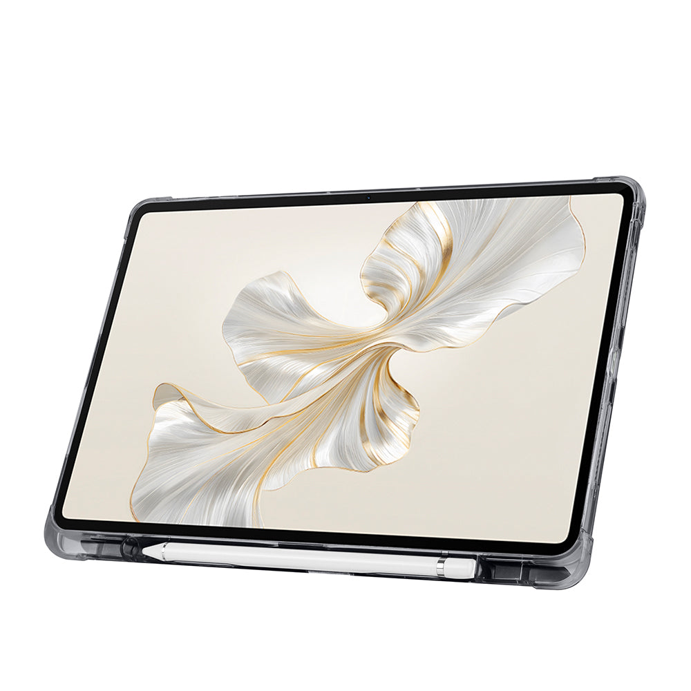 Honor Pad 9 Kılıf Zore Tri Folding Kalem Bölmeli Standlı Kılıf Siyah