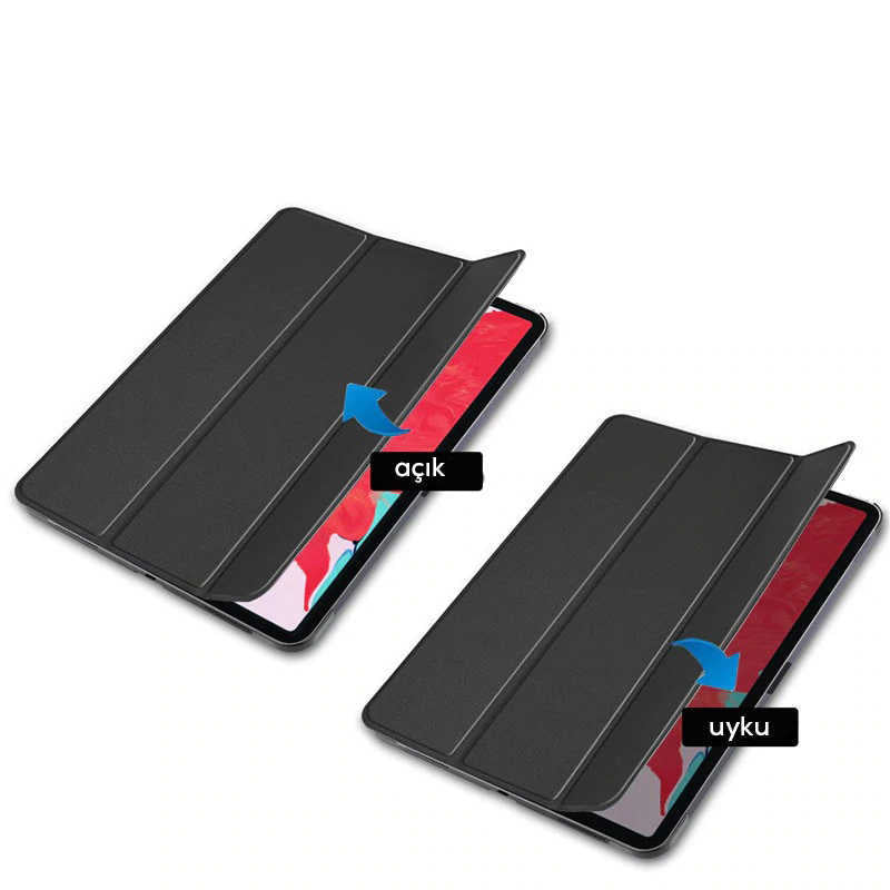 Honor Pad X8 Zore Smart Cover Standlı 1-1 Kılıf Pembe