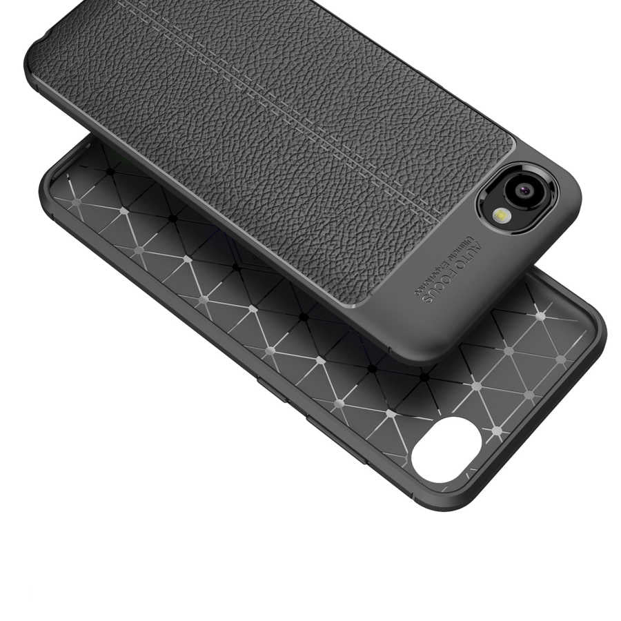 HTC Desire 12 Kılıf Zore Niss Silikon Kapak Gri