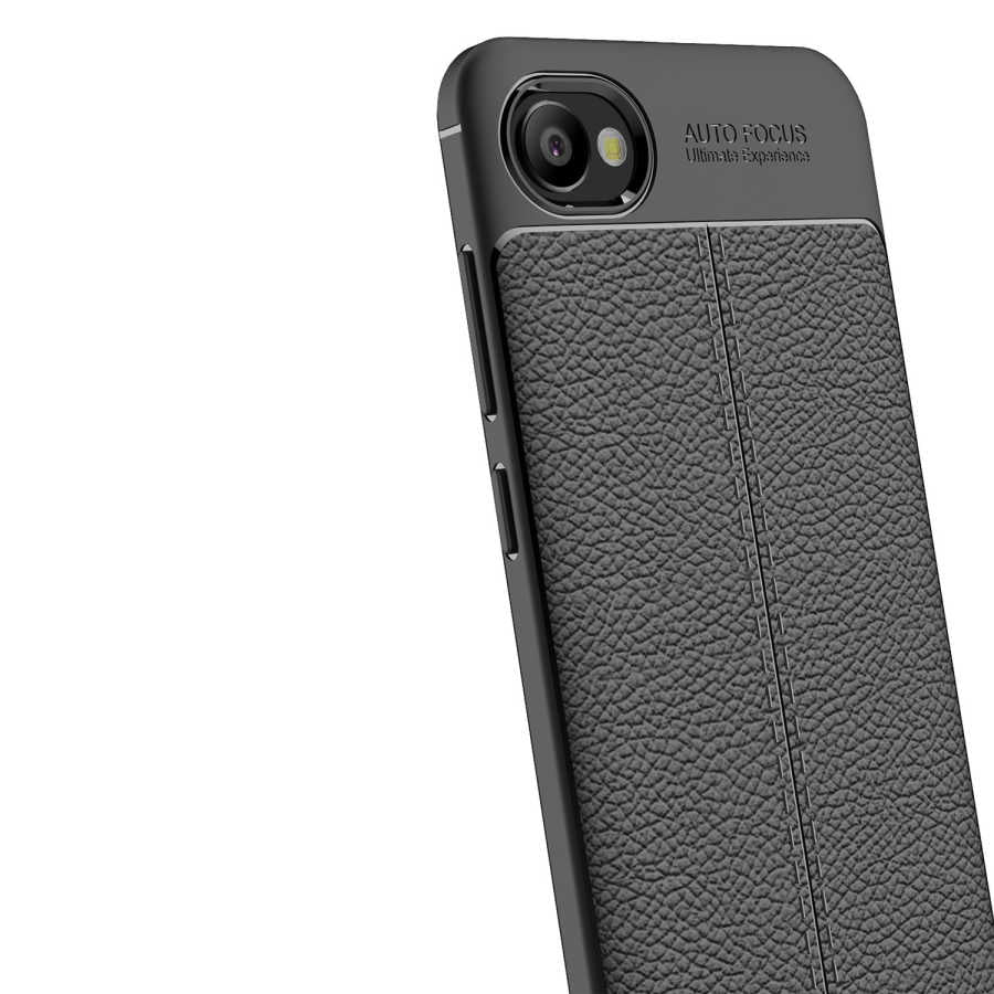 HTC Desire 12 Kılıf Zore Niss Silikon Kapak Gri