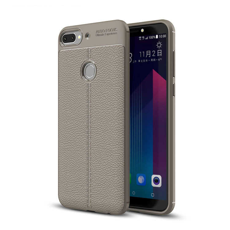HTC Desire 12 Plus Kılıf Zore Niss Silikon Kapak Gri