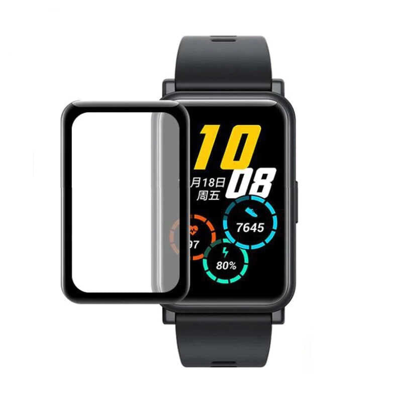 Huawei Band 8 Zore PMMA Pet Saat Ekran Koruyucu Siyah