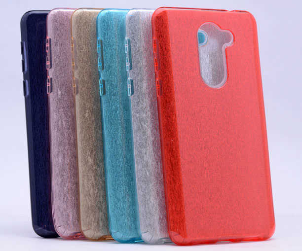 Huawei GR5 2017 Honor 6X Kılıf Zore Shining Silikon Siyah