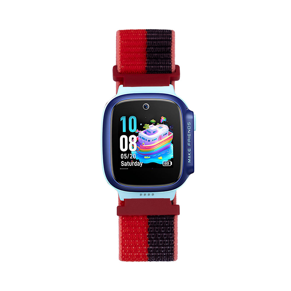 Huawei GT4 41mm Zore KRD-03 18mm Çocuklara Özel Hasır Kordon Gri-Lacivert