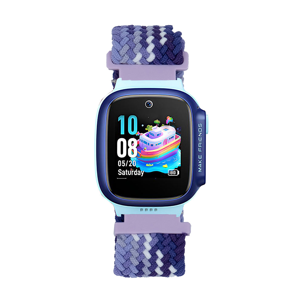 Huawei GT4 41mm Zore KRD-139 18mm Çocuklara Özel Örgü Kordon Kırmızı-Pembe