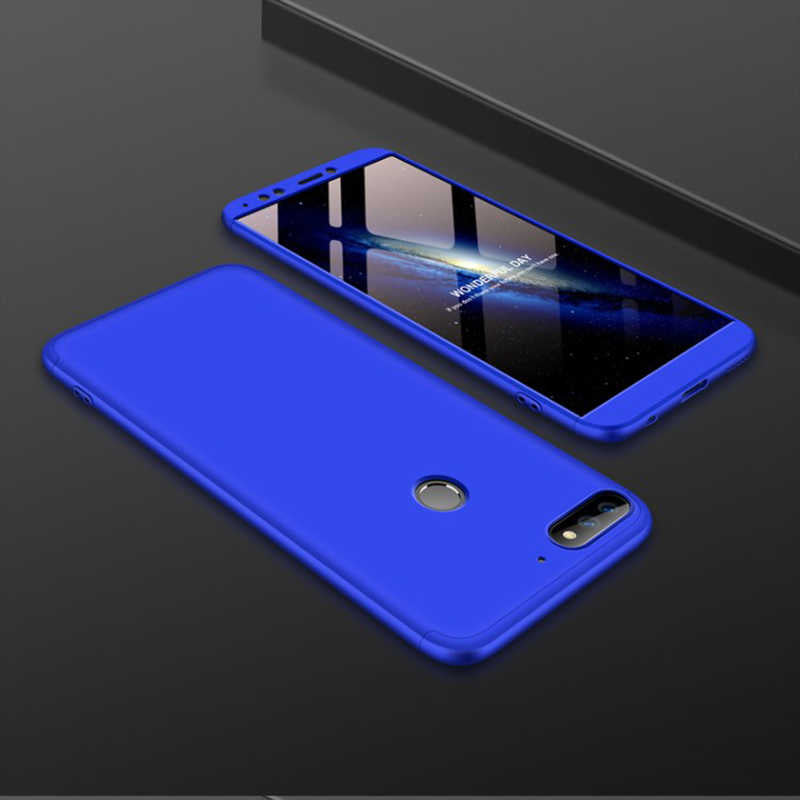Huawei Y7 2018 Kılıf Zore Ays Kapak Kırmızı