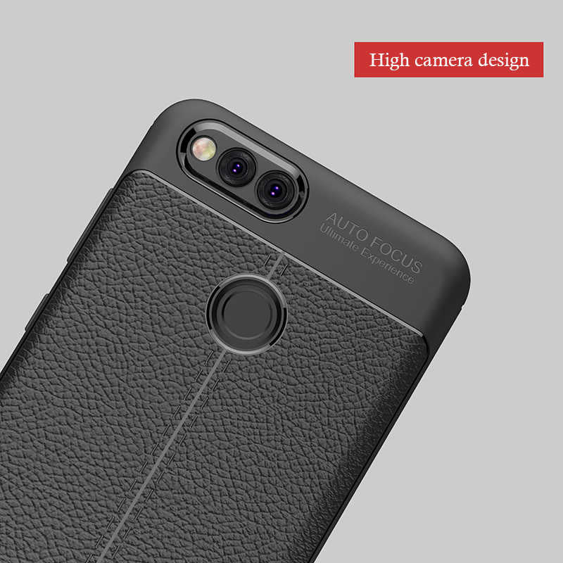 Huawei Honor 7X Kılıf Zore Niss Silikon Kapak Gri