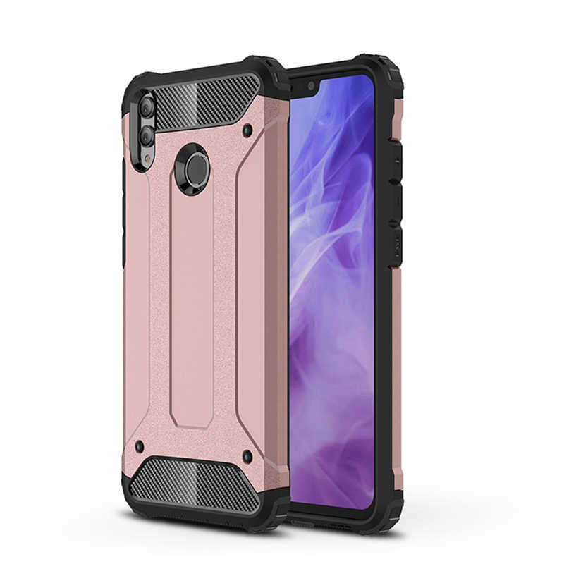 Huawei Honor 8X Kılıf Zore Crash Silikon Kapak Kırmızı