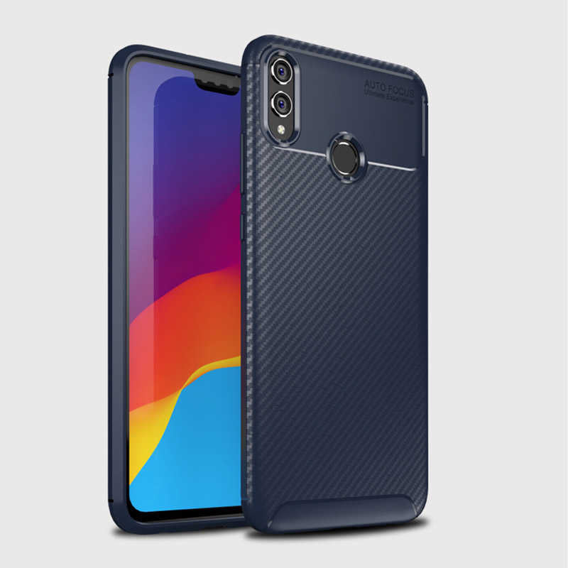 Huawei Honor 8X Kılıf Zore Negro Silikon Kapak Lacivert
