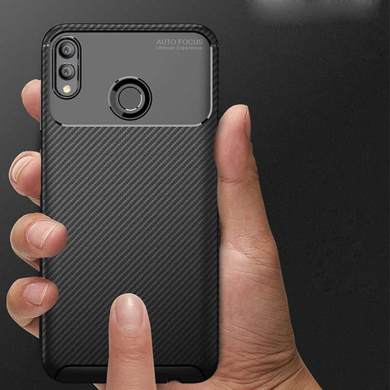 Huawei Honor 8X Kılıf Zore Negro Silikon Kapak Kahverengi