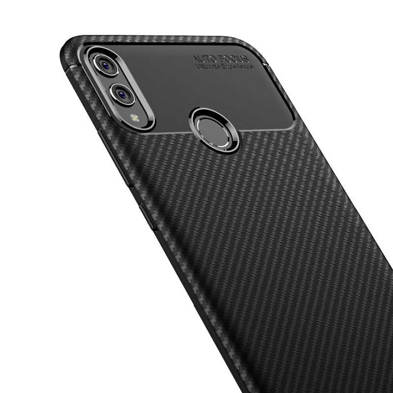 Huawei Honor 8X Kılıf Zore Negro Silikon Kapak Kahverengi