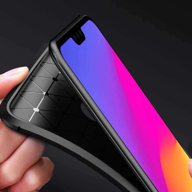 Huawei Honor 8X Kılıf Zore Negro Silikon Kapak Kahverengi