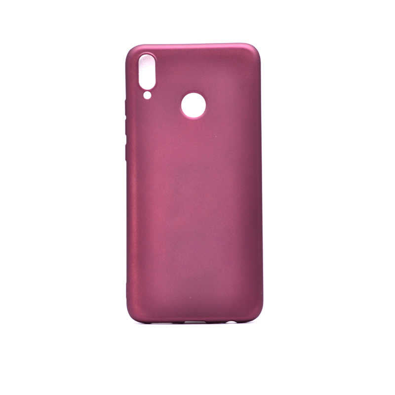 Huawei Honor 8X Kılıf Zore Premier Silikon Kapak Mürdüm