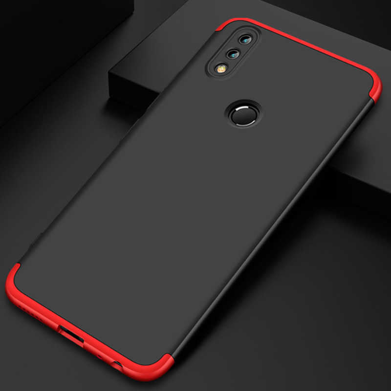 Huawei Honor Play Kılıf Zore Ays Kapak Siyah-Kırmızı