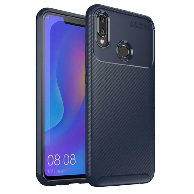 Huawei Honor Play Kılıf Zore Negro Silikon Kapak Kahverengi