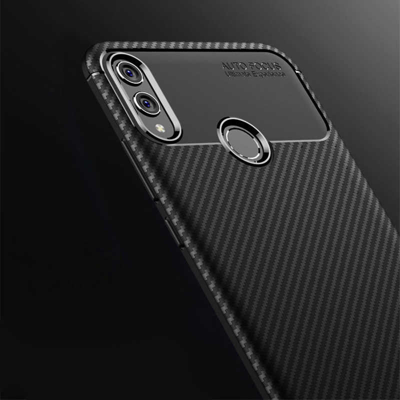 Huawei Honor Play Kılıf Zore Negro Silikon Kapak Kahverengi