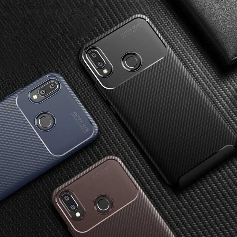 Huawei Honor Play Kılıf Zore Negro Silikon Kapak Lacivert