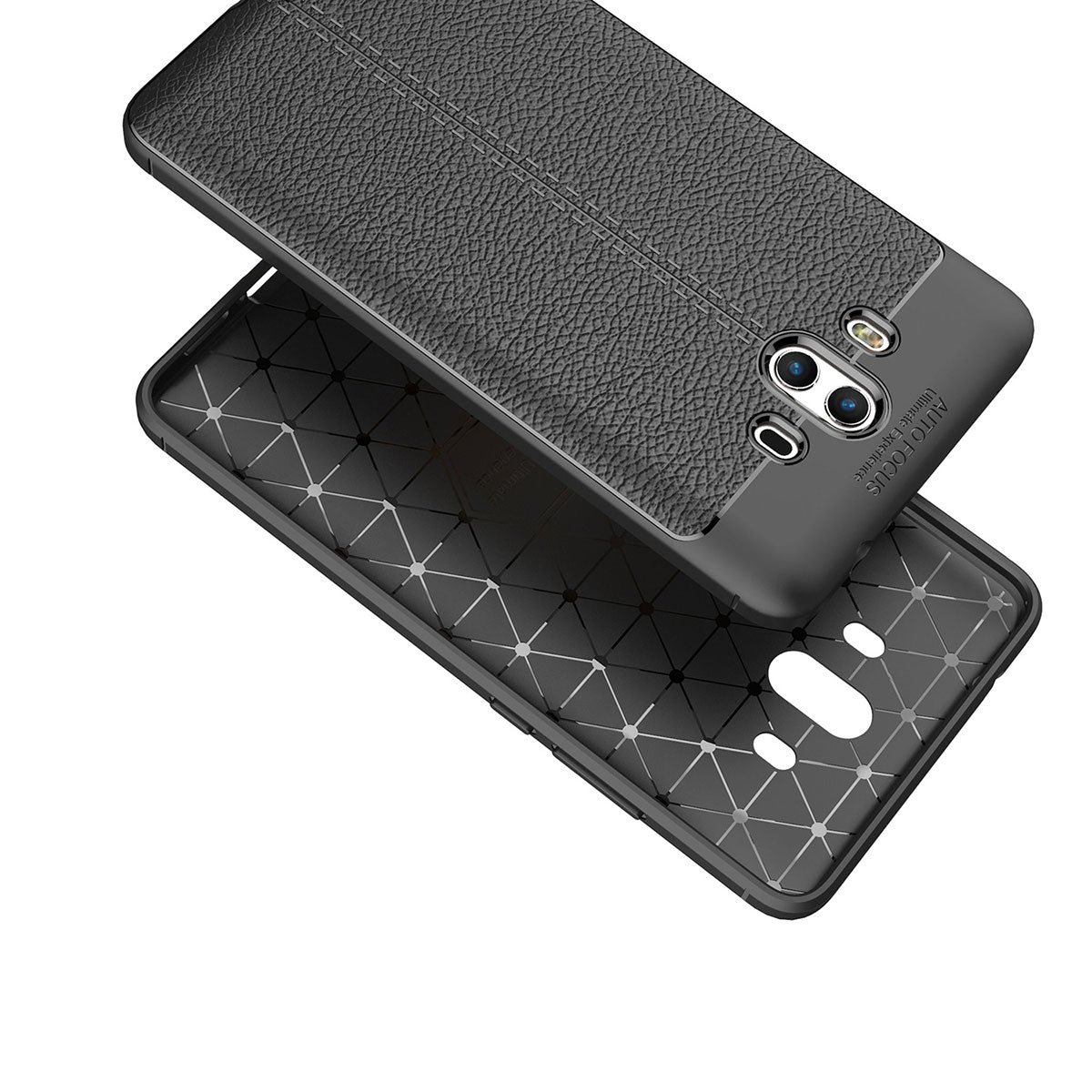 Huawei Mate 10 Kılıf Zore Niss Silikon Kapak Siyah