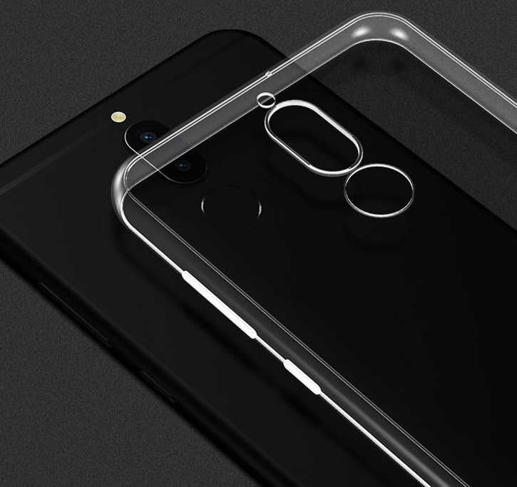 Huawei Mate 10 Lite Kılıf Zore Süper Silikon Kapak Renksiz