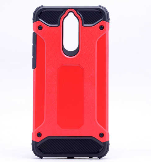 Huawei Mate 10 Lite Kılıf Zore Crash Silikon Kapak Kırmızı