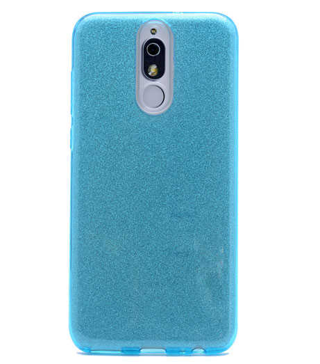 Huawei Mate 10 Lite Kılıf Zore Shining Silikon Mavi