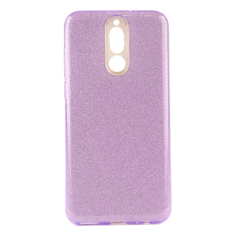 Huawei Mate 10 Lite Kılıf Zore Shining Silikon Mor