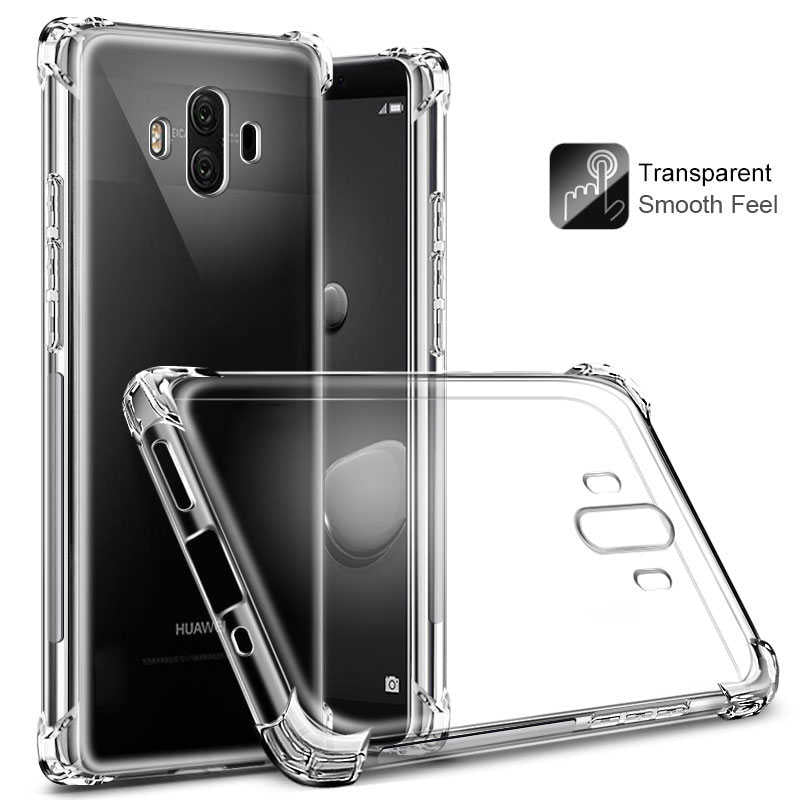 Huawei Mate 10 Pro Kılıf Zore Nitro Anti Shock Silikon Renksiz