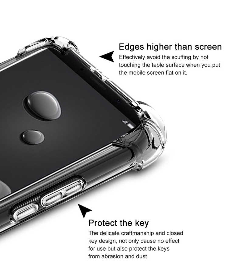 Huawei Mate 10 Pro Kılıf Zore Nitro Anti Shock Silikon Renksiz