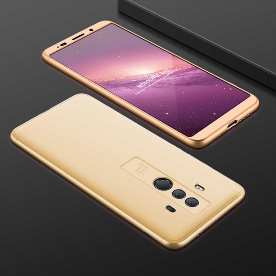 Huawei Mate 10 Pro Kılıf Zore Ays Kapak Gold