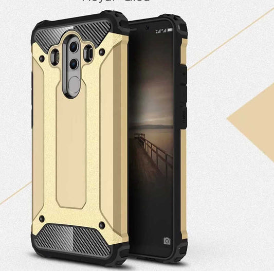 Huawei Mate 10 Pro Kılıf Zore Crash Silikon Kapak Gold