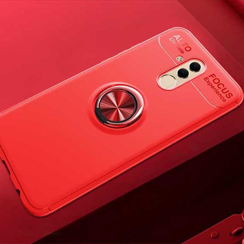 Huawei Mate 20 Lite Kılıf Zore Ravel Silikon Kapak Kırmızı