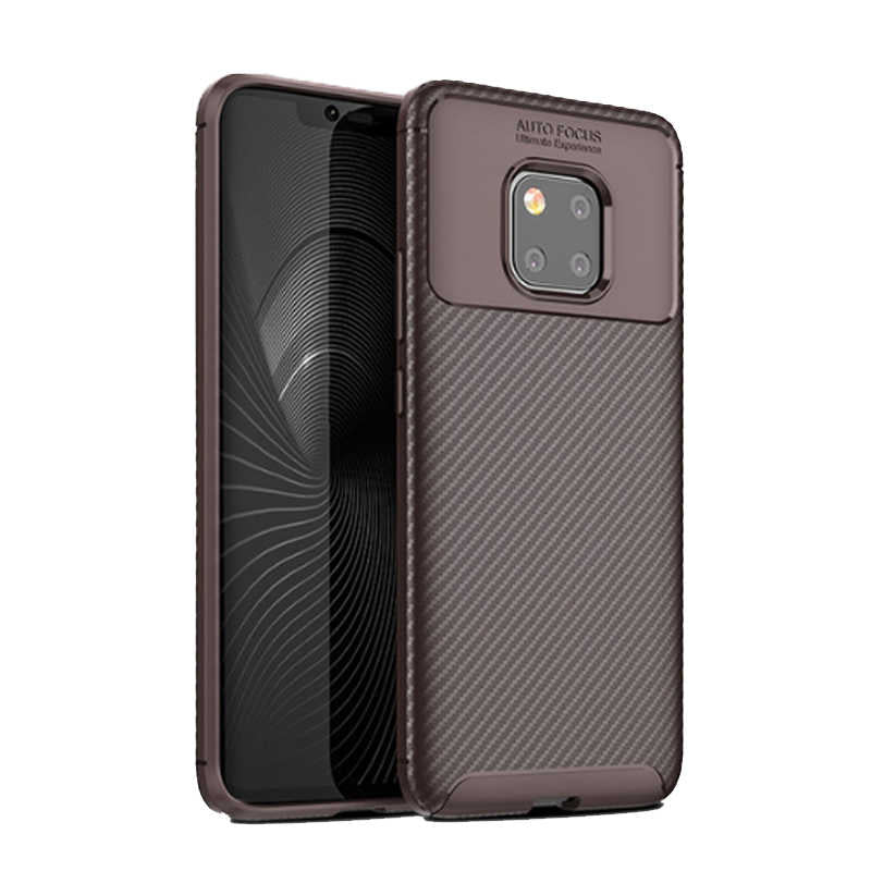 Huawei Mate 20 Pro Kılıf Zore Negro Silikon Kapak Siyah